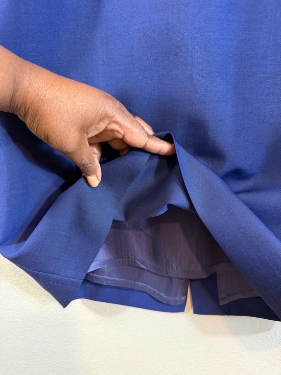 REISS Blue Magda Sheath Dress Size US 6 Sleeveless Office Minimalist Business - Picture 3 of 11